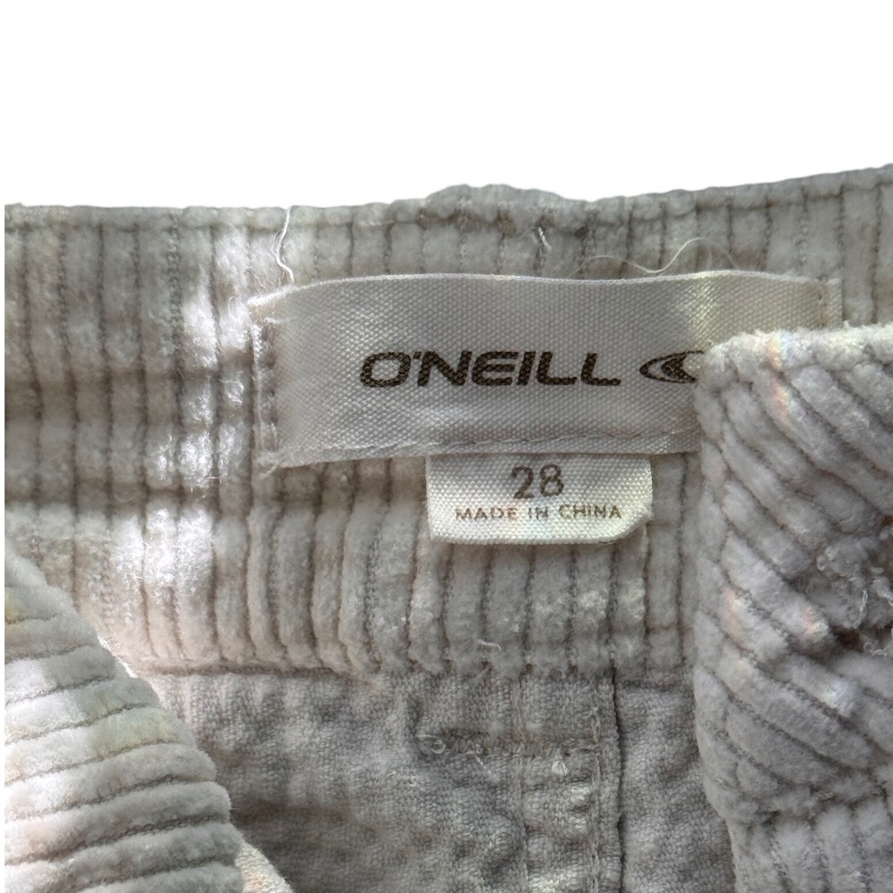 O'Neill Corduroy Shorts Women 28 Cream Excellent High Rise Boho Surf Style - Picture 7 of 8